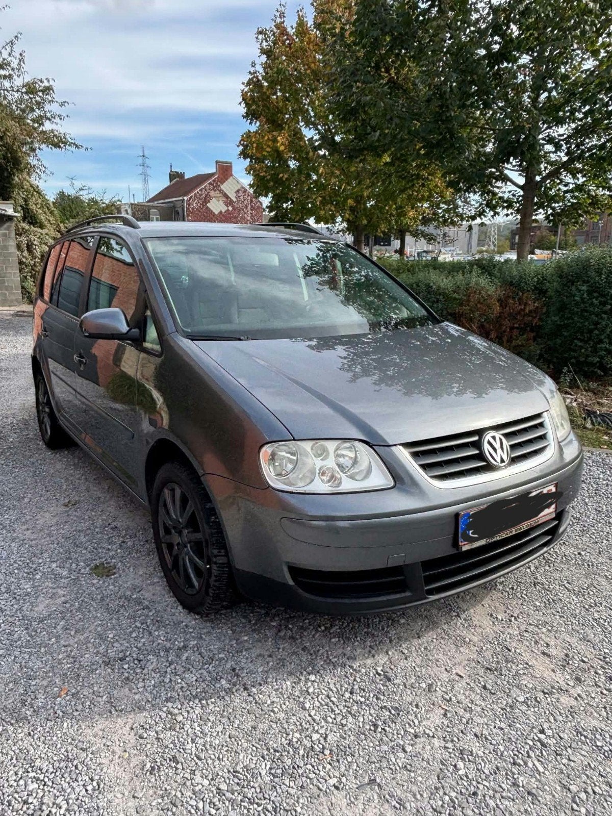 vw touran 1.9l tdi 7place dsg automatique, Auto's, Automaat, Zwart, Grijs, Particulier