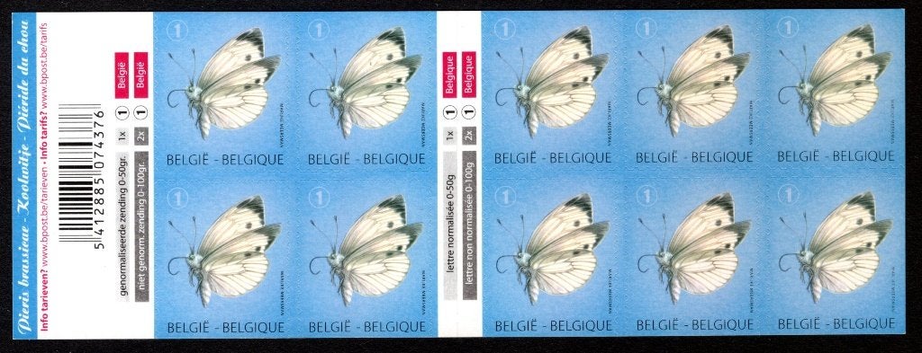 B130 MNH 2012 - Postzegelboekje, Postzegels en Munten, Verzenden, Postfris, Postfris