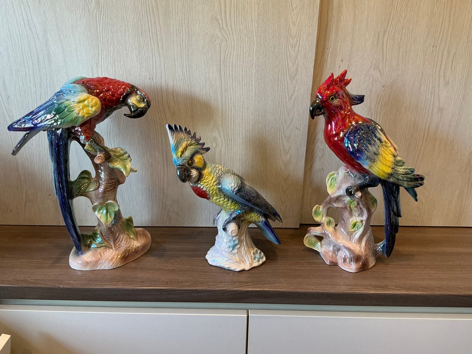Vintage jema holland keramiek papegaai kaketoe, Antiek en Kunst, Ophalen