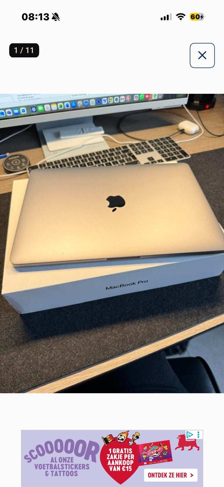 Macbook pro 13 2019, Ophalen of Verzenden, Zo goed als nieuw, MacBook