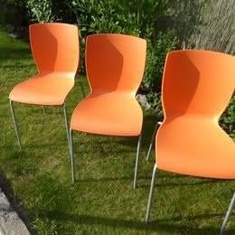 set van 3 x mio siesta stoelstoel, Ophalen, Gebruikt, Plastic, Stapelbaar