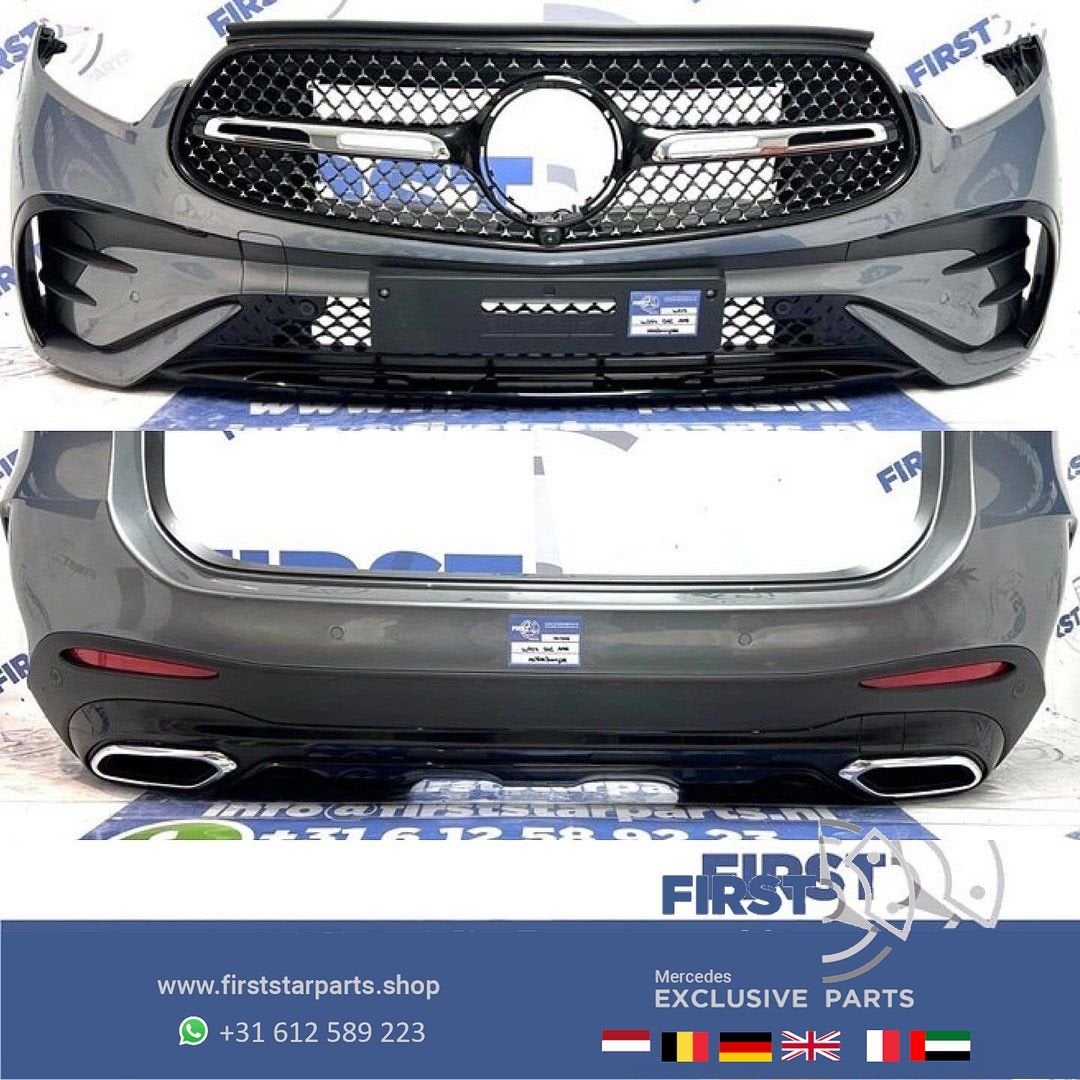 W254 GLC AMG VOORBUMPER + ACHTERBUMPER GRIJS COMPLEET PAKKET