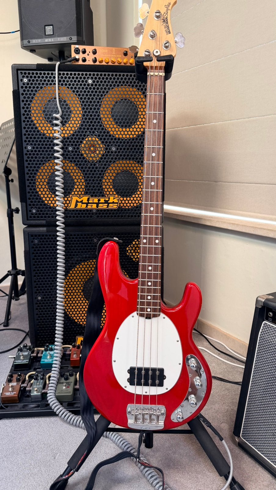 MusicMan Stingray 4H3EQ 2006, Muziek en Instrumenten, Snaarinstrumenten | Gitaren | Bas, Ophalen, Gebruikt, Elektrisch