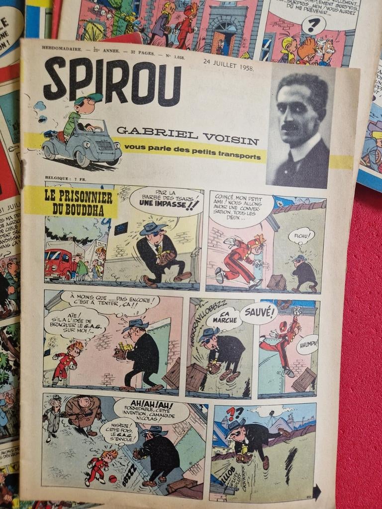 Lot de 45 magazines journal de spirou 1958, Enlèvement ou Envoi