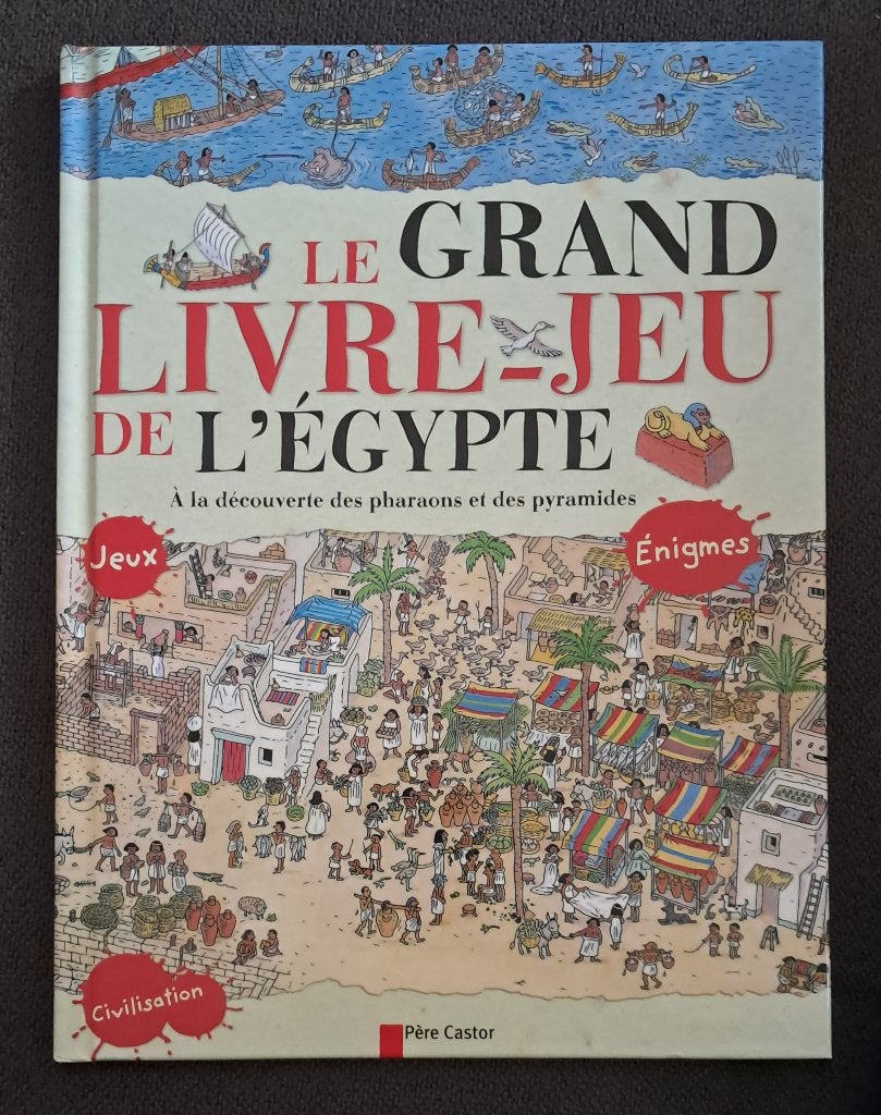 Le grand livre-jeu de l'Egypte, Jeanne Petit & Cécile Marais, Enlèvement, Utilisé, Non-fiction