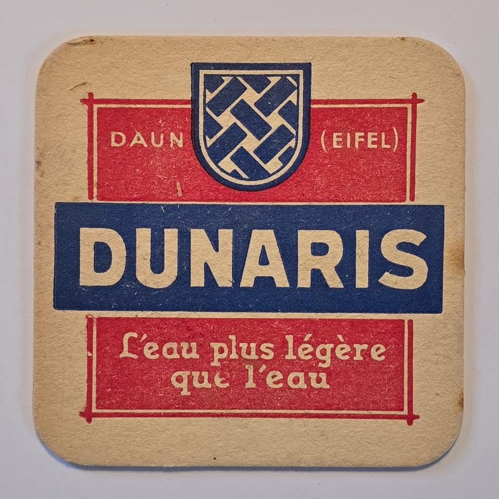 Dunaris onderzetter bierviltje bierdeckel onderzetter, Verzamelen, Ophalen of Verzenden, Gebruikt, Viltje(s)