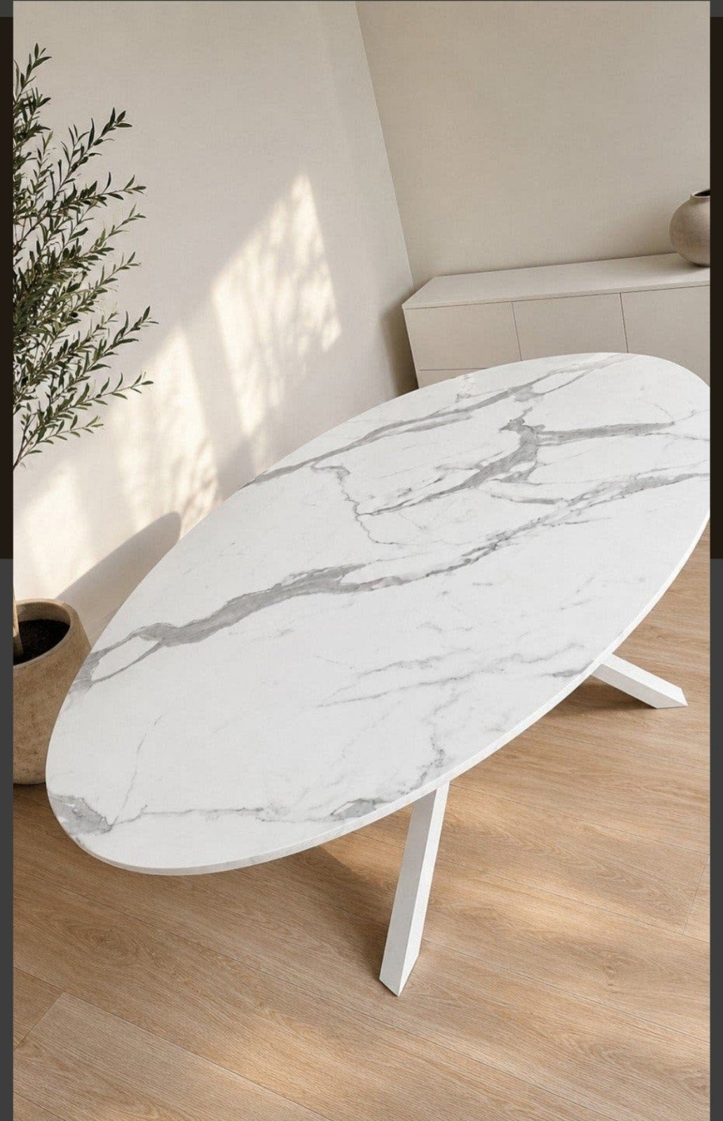 table à manger inutilisée en aspect marbre, Enlèvement