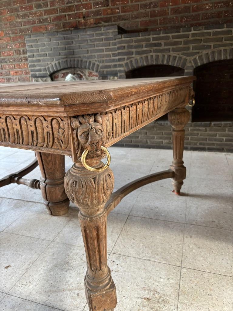 Uitschuifbare eettafel in massief hout, Antiquités & Art, Antiquités | Meubles | Tables, Enlèvement