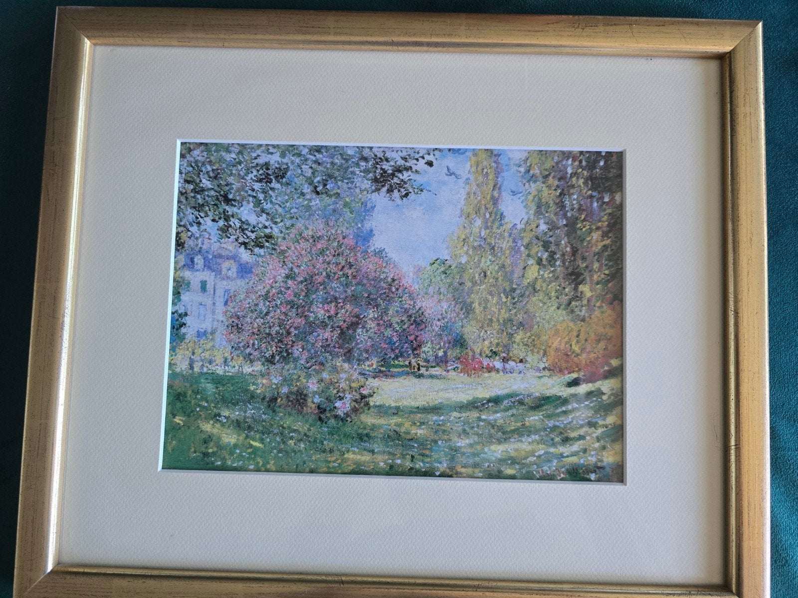 Prachtige ingelijste kunstdruk - Claude Monet (Tuin in Giver, Antiek en Kunst, Ophalen, Klassiek