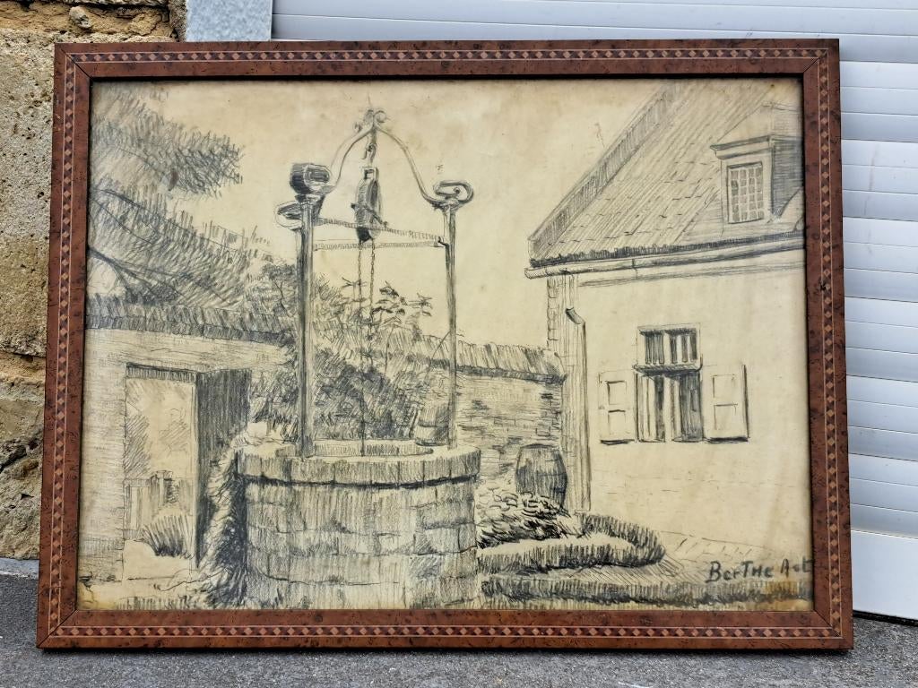 fusain signe berthe art, Enlèvement ou Envoi