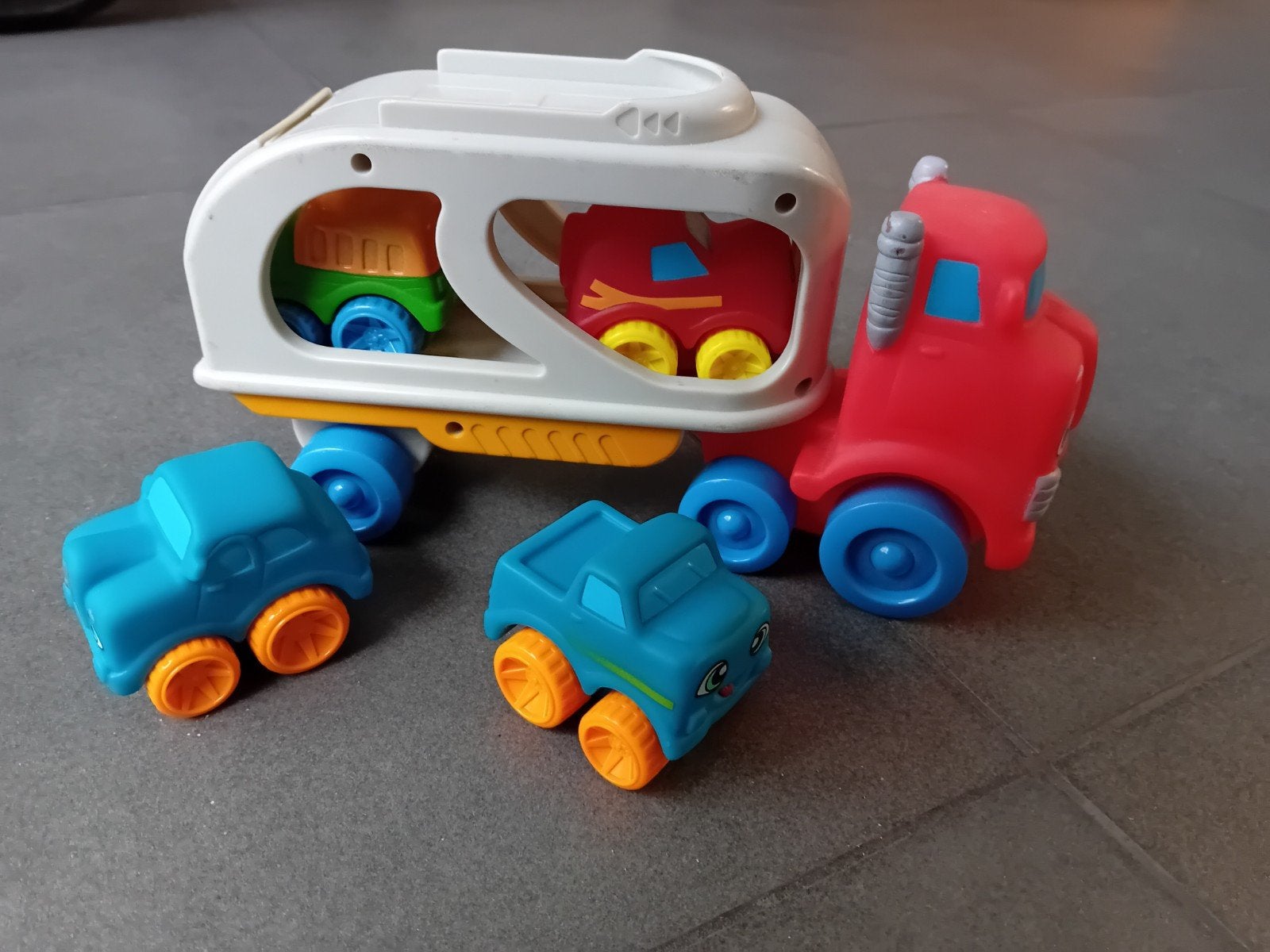 Vrachtwagen met autootjes, Kinderen en Baby's, Ophalen of Verzenden