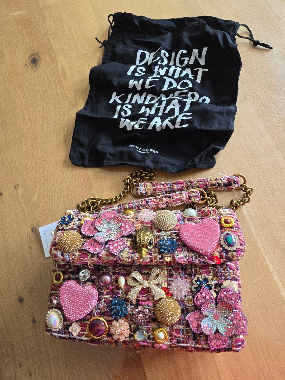 Sac a main Kurt geiger, Enlèvement, Rose