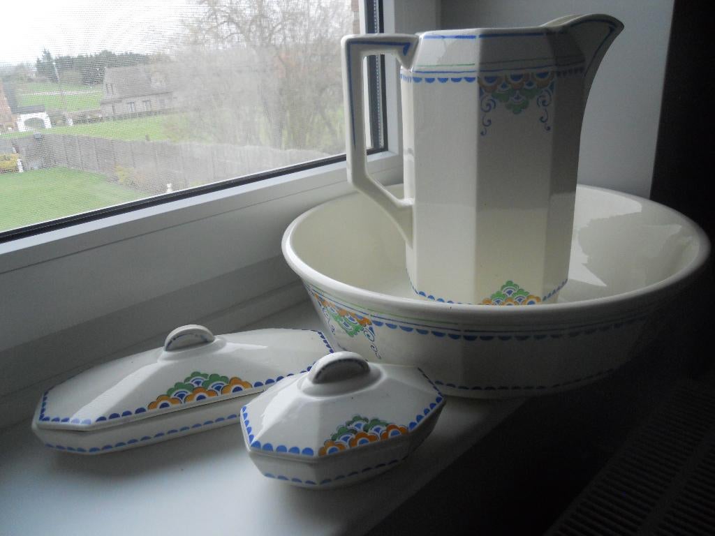 Oude waskom, Antiek en Kunst, Antiek | Keramiek en Aardewerk, Ophalen