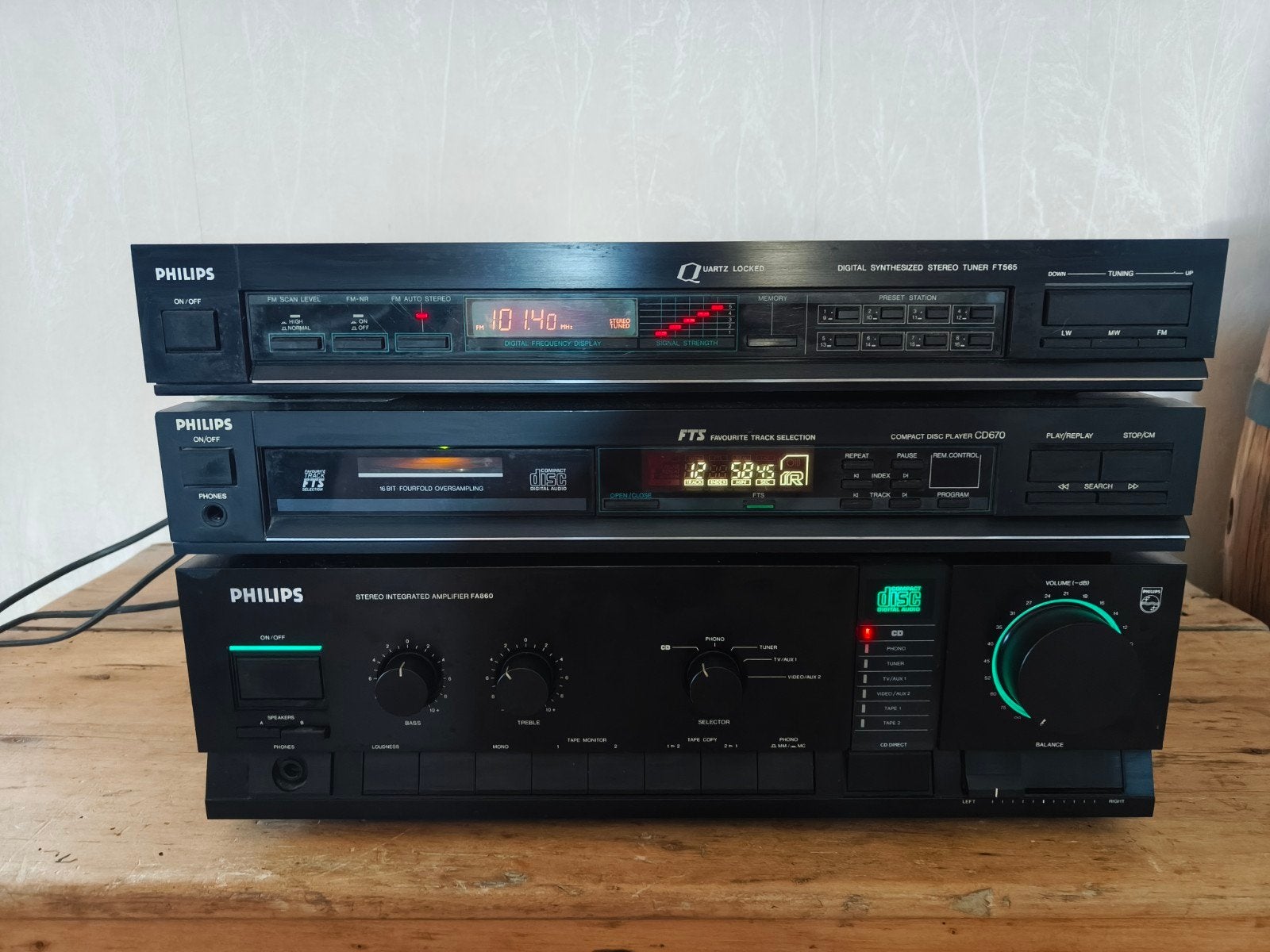 Philips set, Audio, Tv en Foto, Stereoketens, Cd-speler, Philips, Ophalen of Verzenden