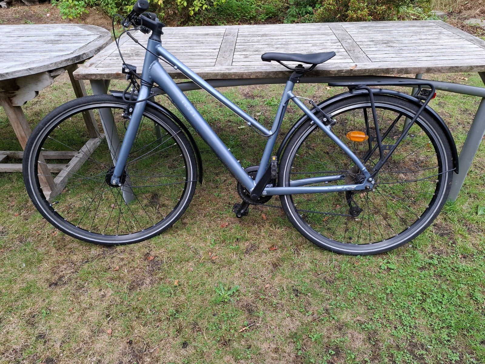 fiets, Gebruikt, Velgrem, Elops ( Decathlon ), Handrem