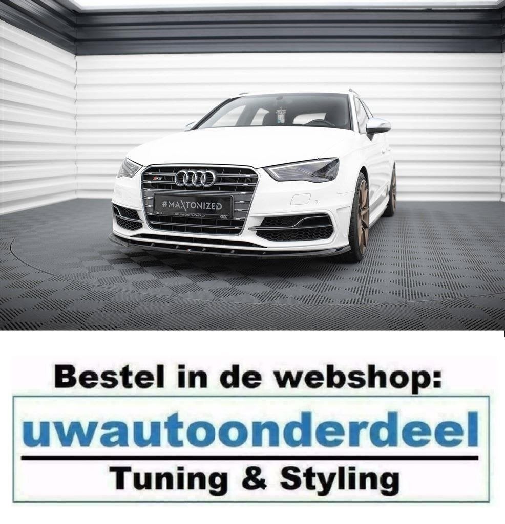 Maxton Design Spoiler Splitter Lip Voor Audi S3 A3 8V S Line, Verzenden