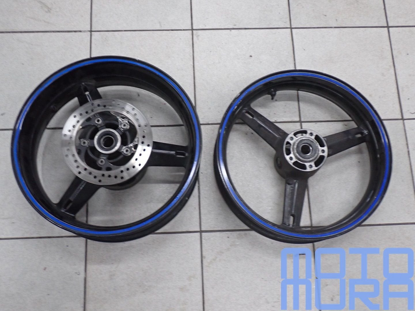 Velgenset Suzuki GSXR 600 & 750 2000 - 2005 K1 - K5 GSX-R GS, Motoren, Gebruikt, -, -, Ophalen of Verzenden