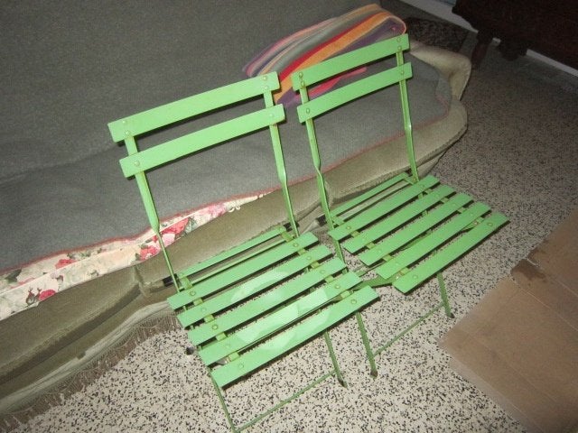 klapstoel, Jardin & Terrasse, Chaises de jardin, Enlèvement, Comme neuf, Métal, Pliant