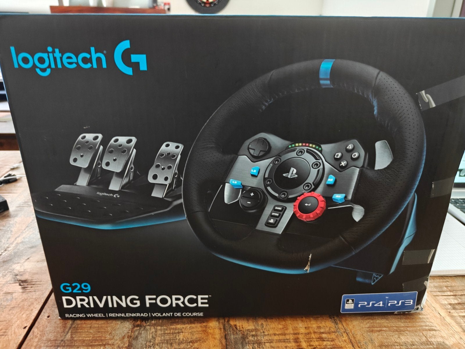 Logitech driving force racing weel met pedalen, Computers en Software, Overige Computers en Software, Ophalen, Zo goed als nieuw