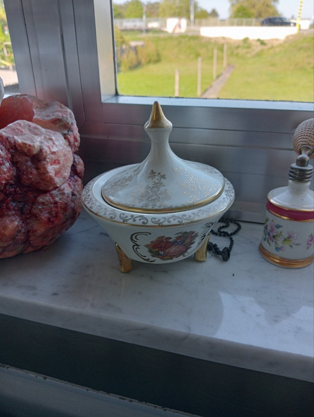 antiek potje met deksel, Ophalen of Verzenden