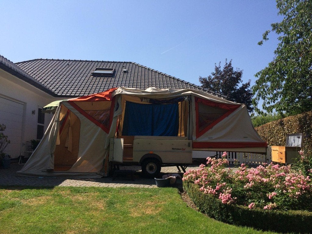 Vouwwagen Holtkamper Flyer, Caravans en Kamperen, Ophalen, Tot en met 2, Holtkamper