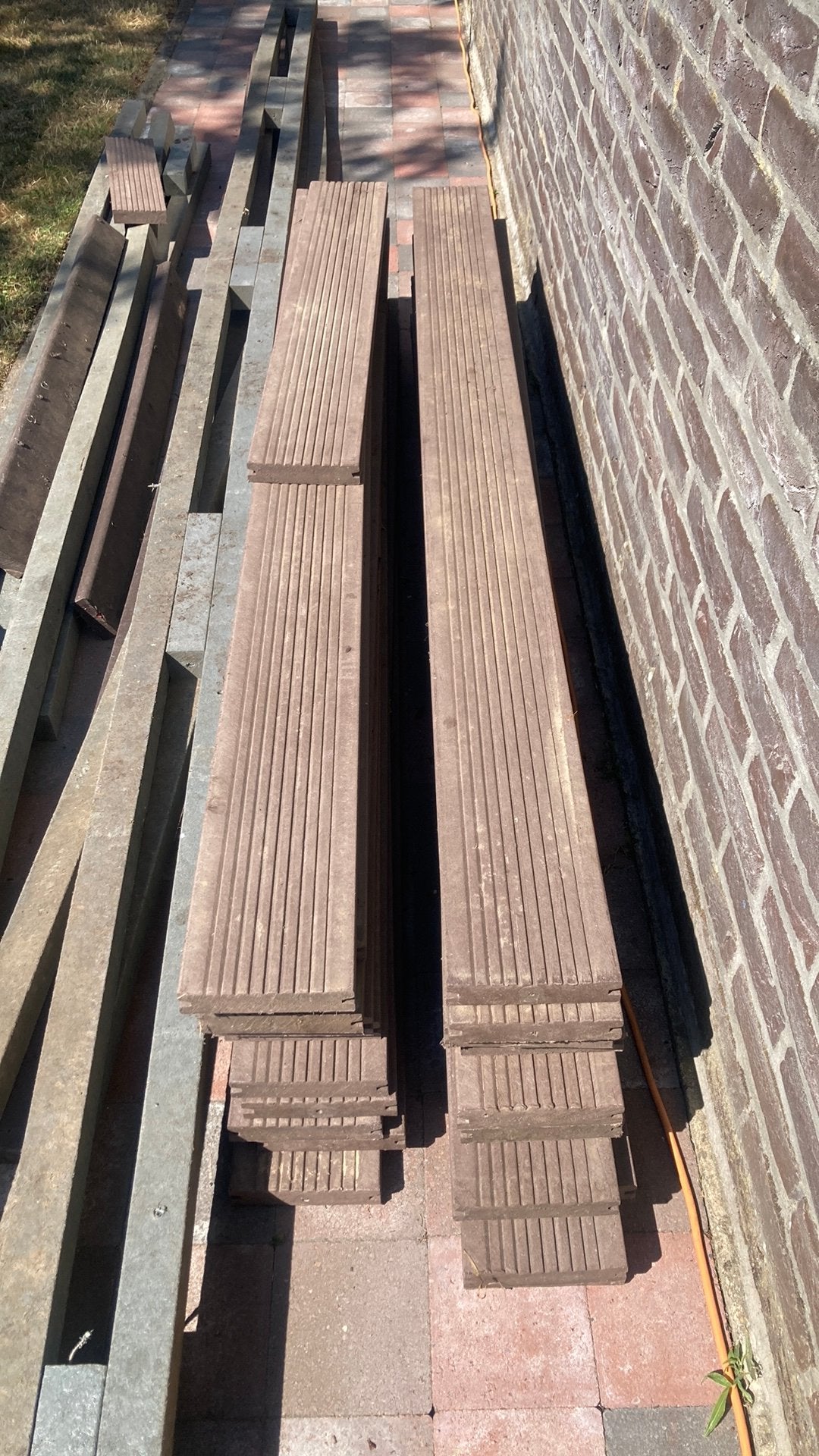 Terrasplanken composiet 5 m2, Tuin en Terras, Ophalen, Gebruikt, Composiet