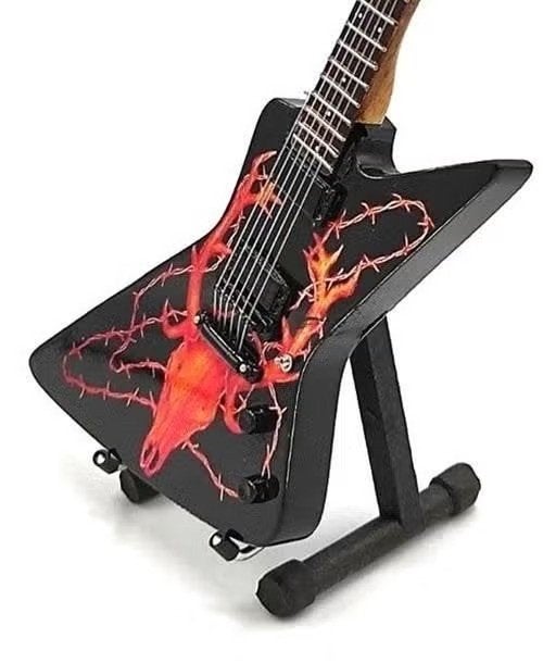 Miniatuur replica ESP Elk Skull gitaar J Hetfield Metallica, Verzamelen, Ophalen of Verzenden, Nieuw