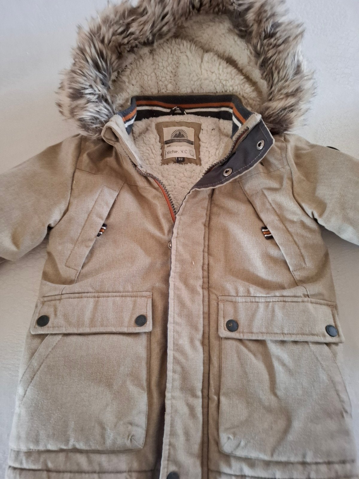 Veste d'hiver épaisse taille 92, Enfants & Bébés, Enlèvement ou Envoi, Comme neuf, Garçon, Manteau