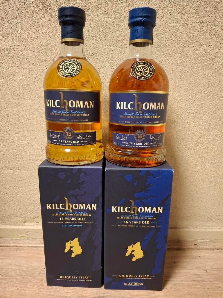 Kilchoman 16yo & 13yo, Verzamelen, Ophalen of Verzenden, Nieuw