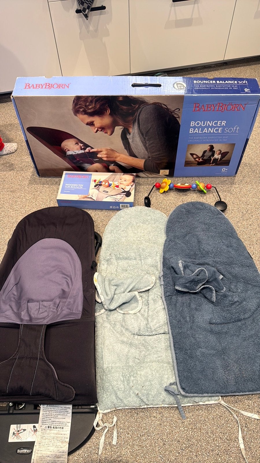 BabyBjorn Bouncer (€210 nieuwprijs incl accessoires), Kinderen en Baby's, Ophalen of Verzenden, Zo goed als nieuw