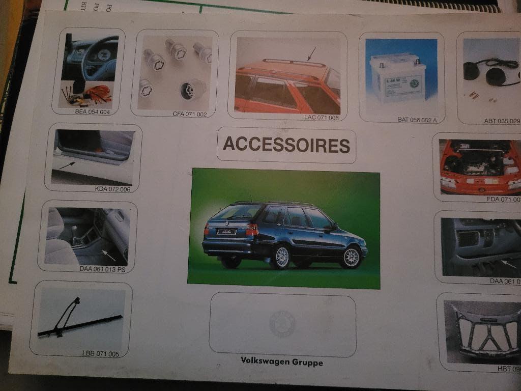 Fiche Accessoires Skoda Origine - Ancienne Concession, Enlèvement, Neuf, Autres marques