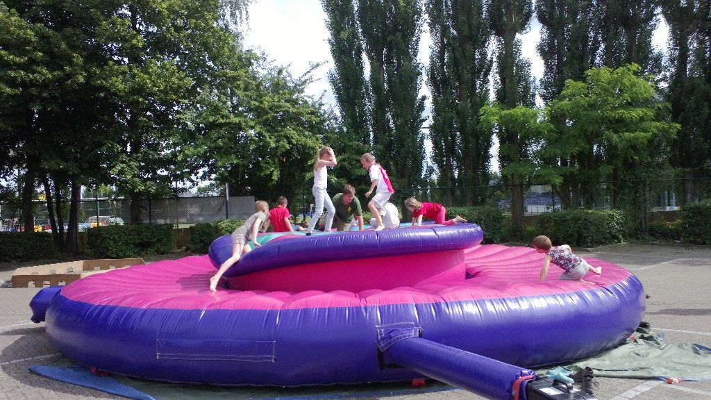 Springkasteel 'Rock 'n Roll' + blower, Ophalen, Gebruikt