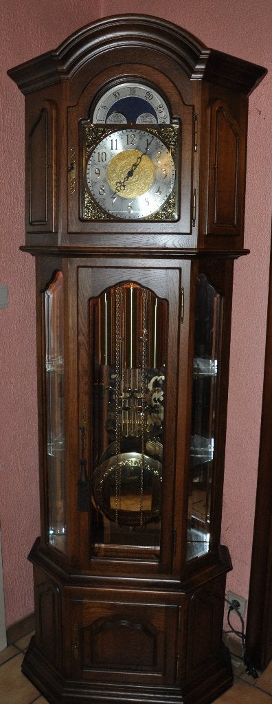 staande ( vitrine ) klok Westminster, Antiek en Kunst, Ophalen of Verzenden