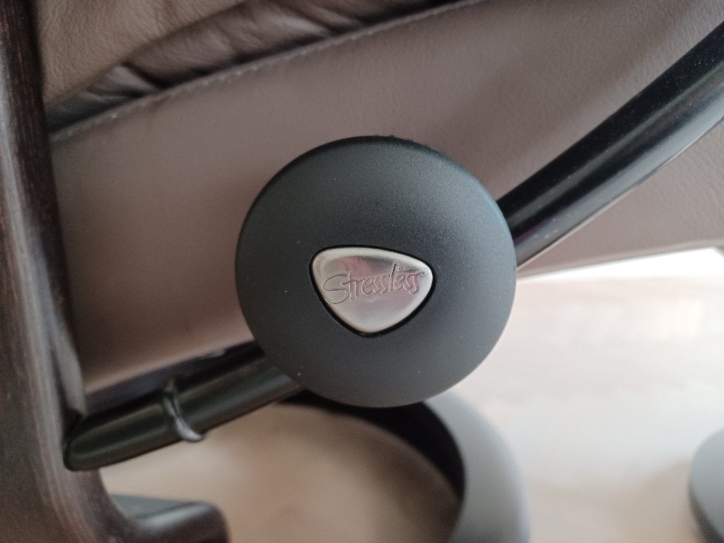 Stressless zetel met voetenbankje, Ophalen, Overige kleuren, Leer, Zo goed als nieuw