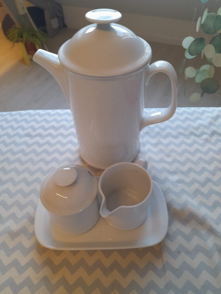 Porseleinen (Arzberg) Koffiekan met suiker en melkkannetje, Huis en Inrichting, Ophalen of Verzenden, Zo goed als nieuw, Theepot