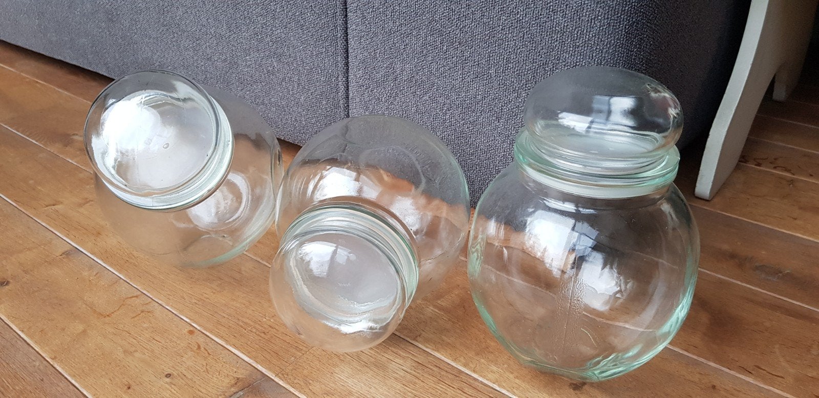 11 vintage glazen bokalen, Antiek en Kunst, Ophalen