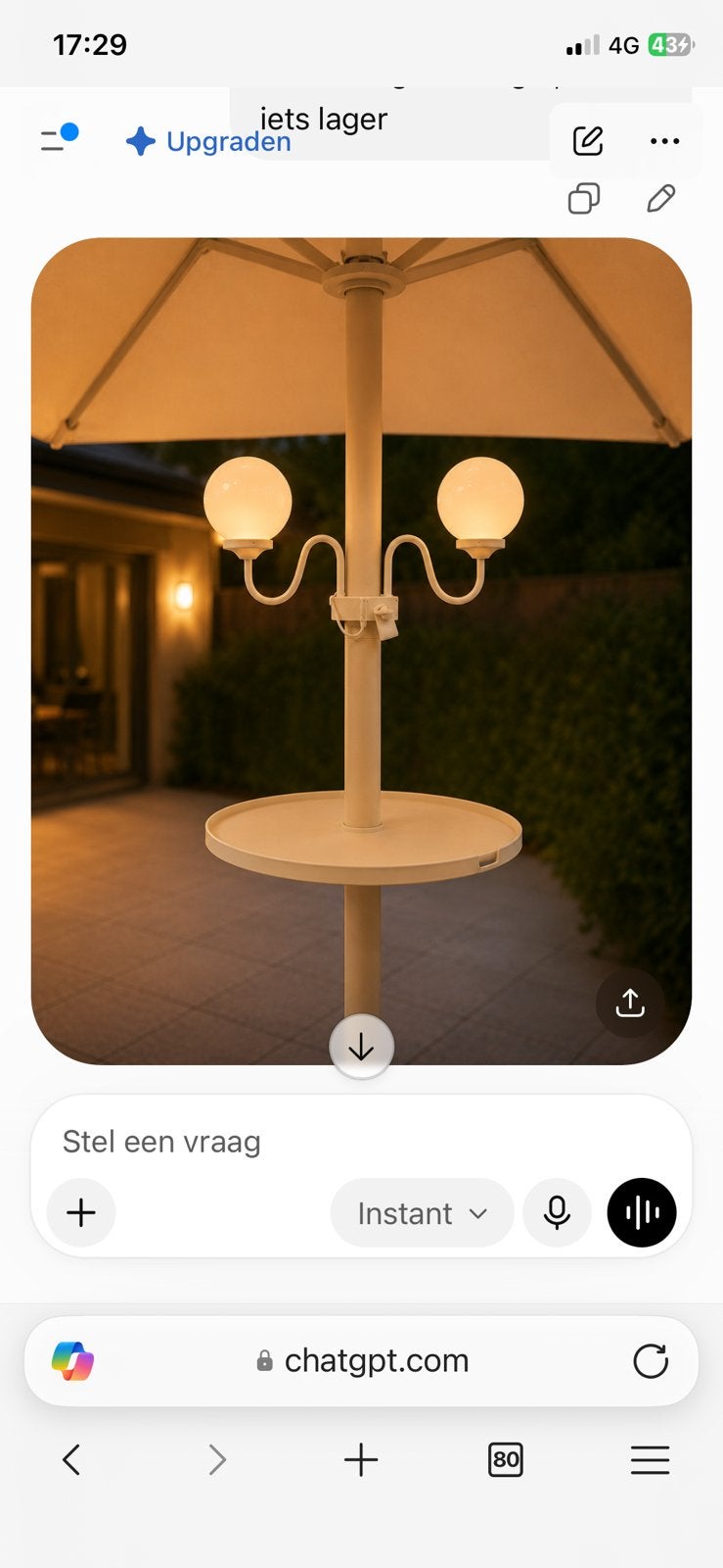 Table de terrasse, compartiment, Enlèvement, Utilisé