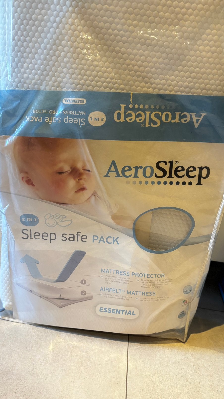 Aerosleep essential 60x120, Ophalen, Zo goed als nieuw, Matras