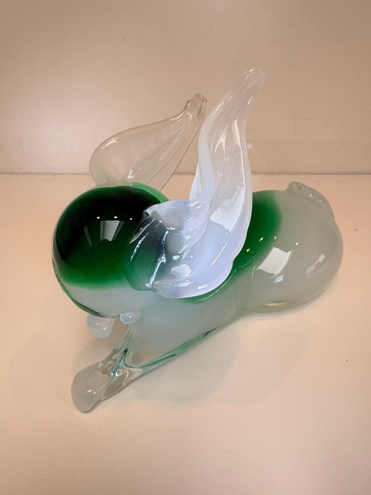 Mignon petit lièvre presse-papier en verre de Murano, Enlèvement