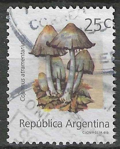 Argentine 1992 - Yvert 1792 - Coprinus atramentarius (ST), Envoi, Affranchi