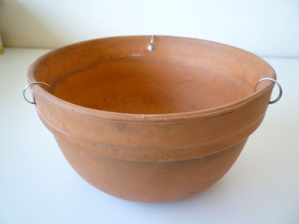 Pot de fleur à suspendre, Enlèvement ou Envoi, Comme neuf, Terracotta, Intérieur