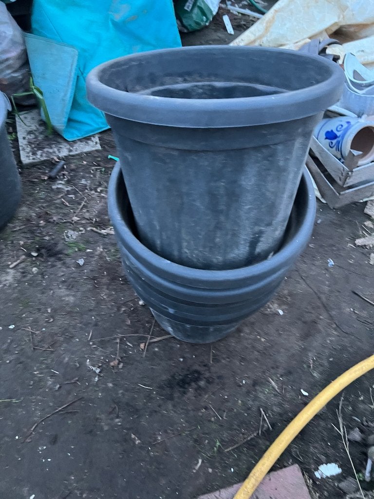grote plantenkuip boomcontainer 25 liter 39 x 33 cm, Kunststof, Rond, Zo goed als nieuw, Minder dan 40 cm
