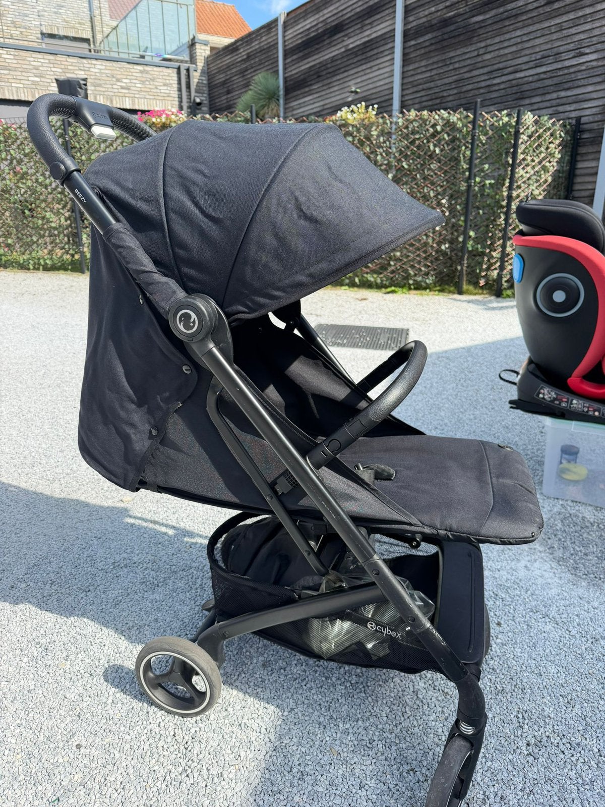 Poussette Cybex Beezy noire + habillage pluie Cybex, Ophalen, Zo goed als nieuw, Overige merken
