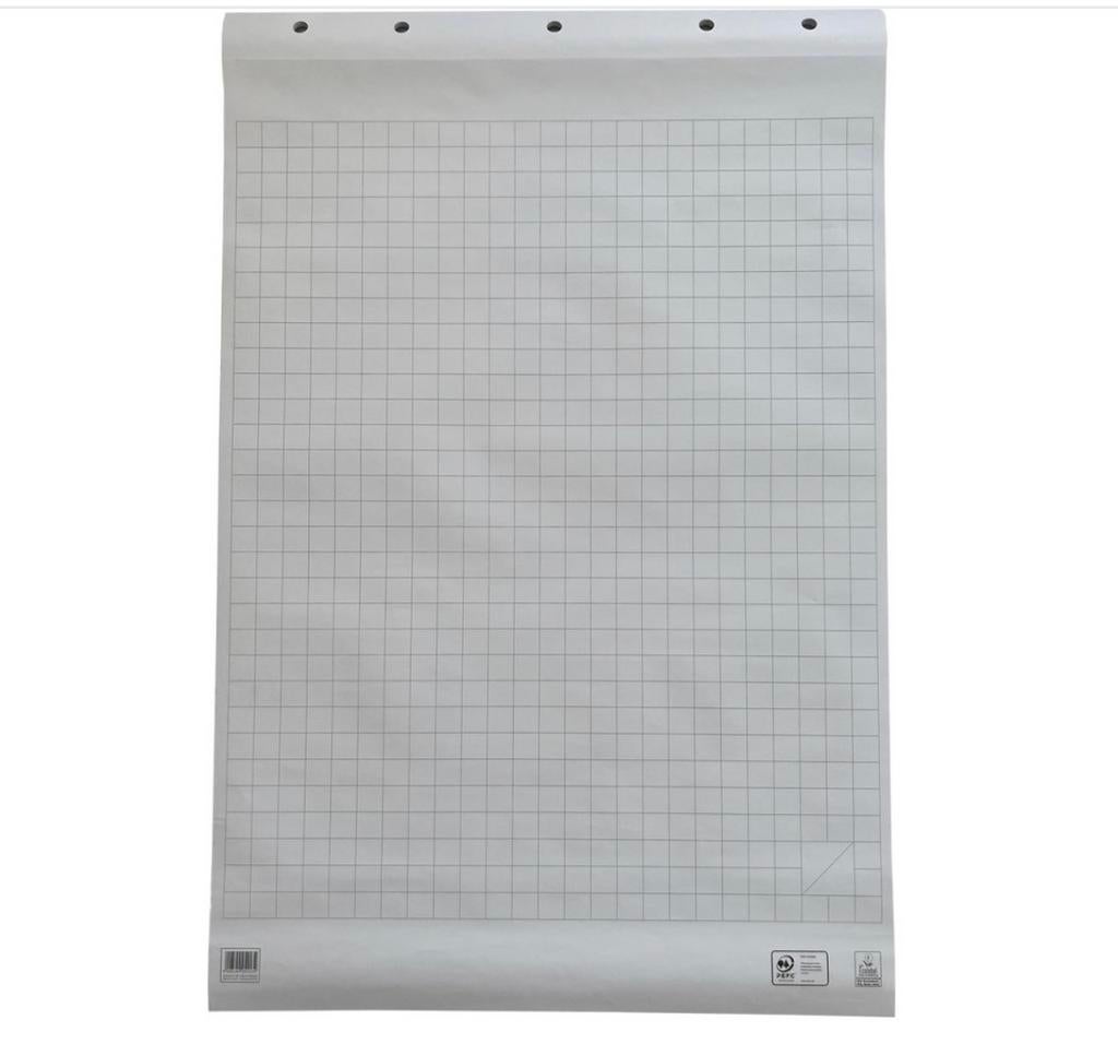 Work flipchartpapier, ft 65 x 98 cm, geruit, blok van 50 vel, Zakelijke goederen, Kantoor en Winkelinrichting | Onderdelen, Ophalen of Verzenden