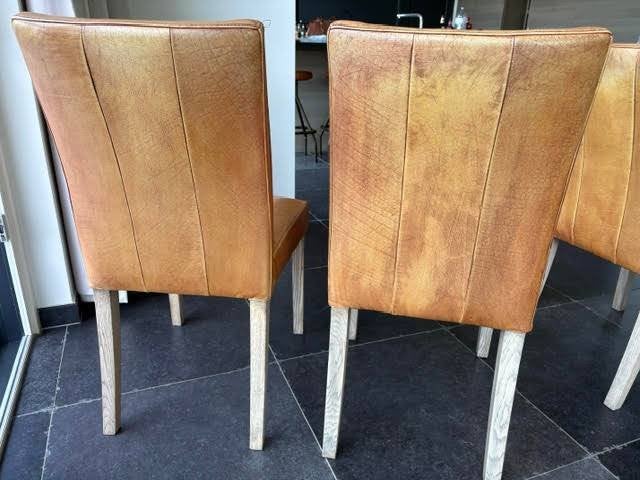 stoelen eetkamer, Huis en Inrichting, Ophalen, Bruin, Luxe, Leer