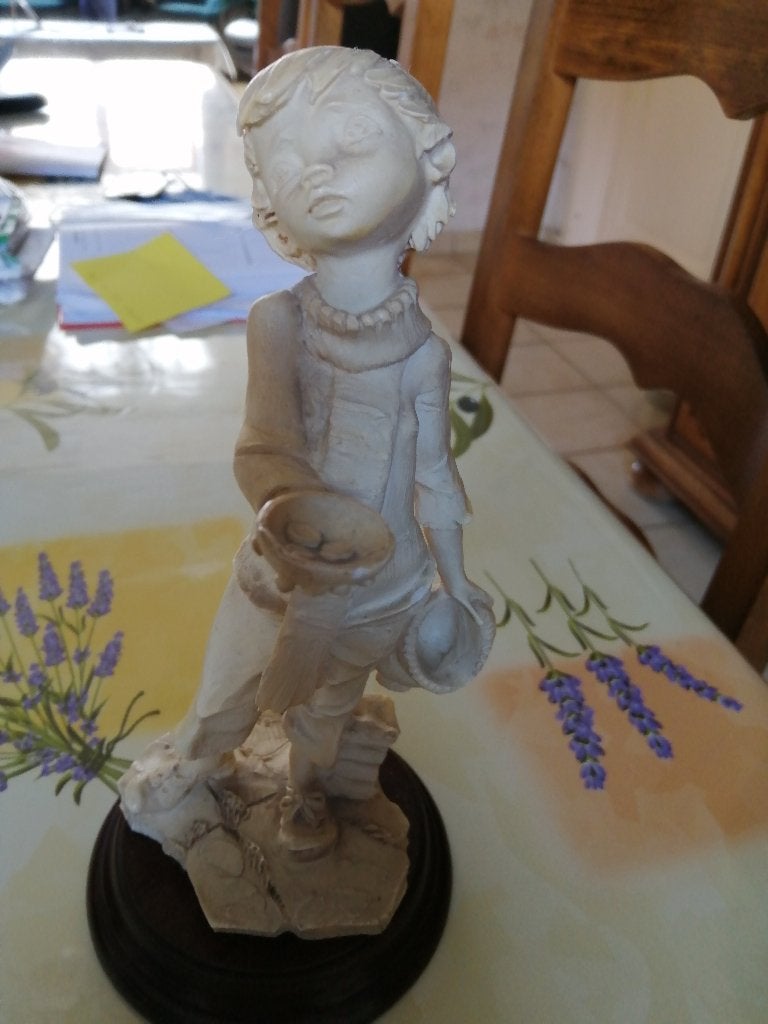 jolie ancienne posture statuette SIGNE, Collections, Enlèvement ou Envoi