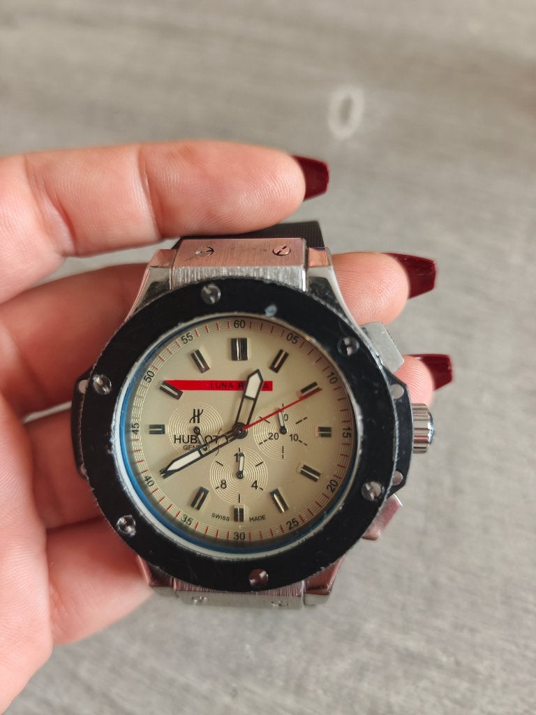 Horloge, Handtassen en Accessoires, Overige materialen, Gebruikt, Polshorloge, Overige materialen