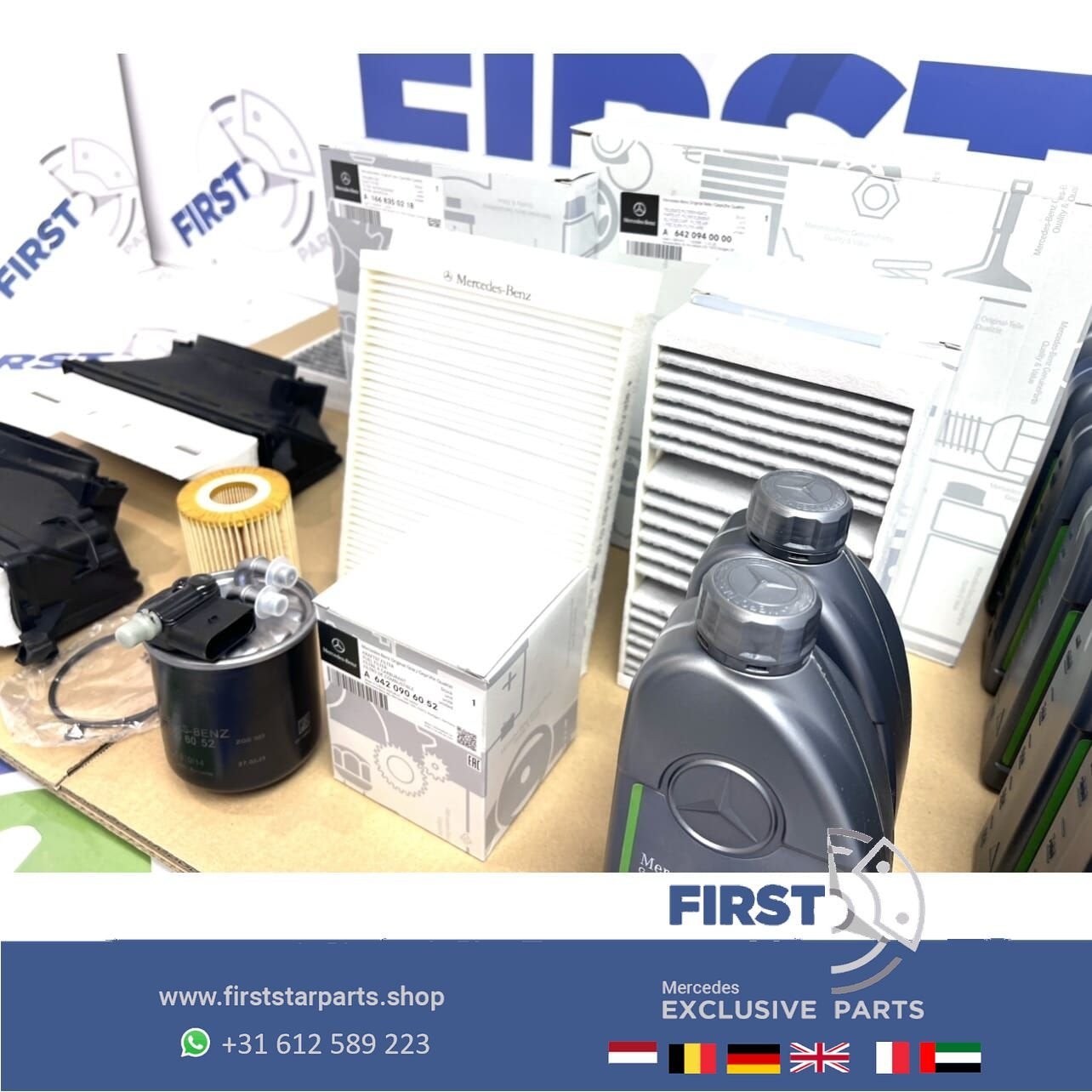 Mercedes FILTER + OLIE SET A B C CLA CLS E G GL GLA GLC GLE, -, Nieuw, Ophalen of Verzenden, -