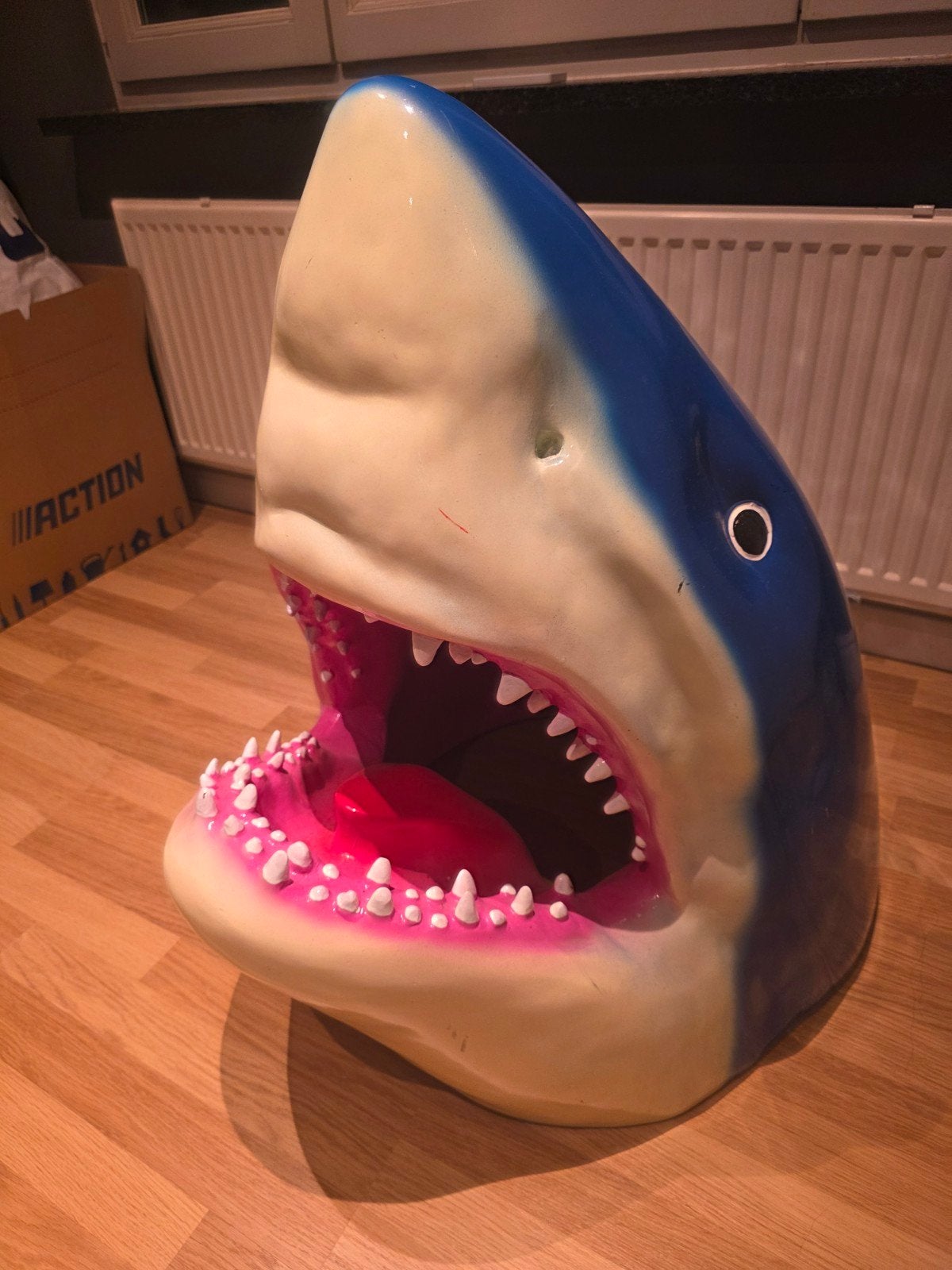 xxl Jaws shark head, Enlèvement