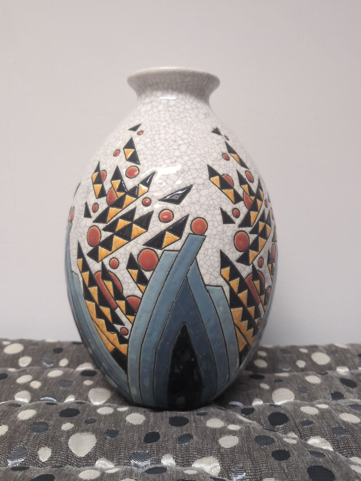 Mooie Art Deco vaas van Boch Frères Keramis, Antiek en Kunst, Ophalen